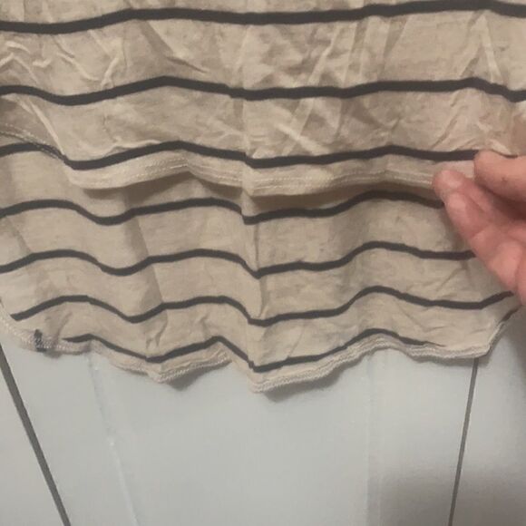 NWT Love J Striped Tee Shirt Tunic Too size Large - Picture 6 of 9